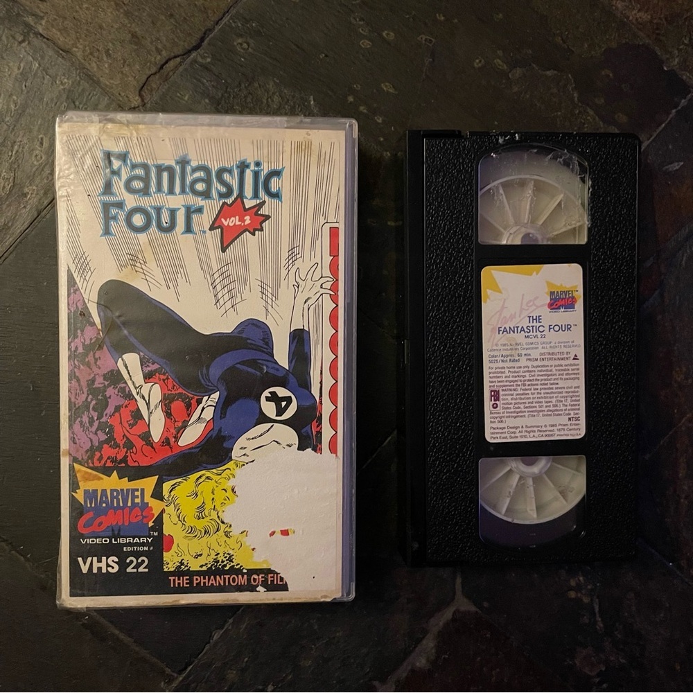 1985 Marvel Comics Fantastic Four Vol 2 The Phantom Of Film City #22 VHS Rare